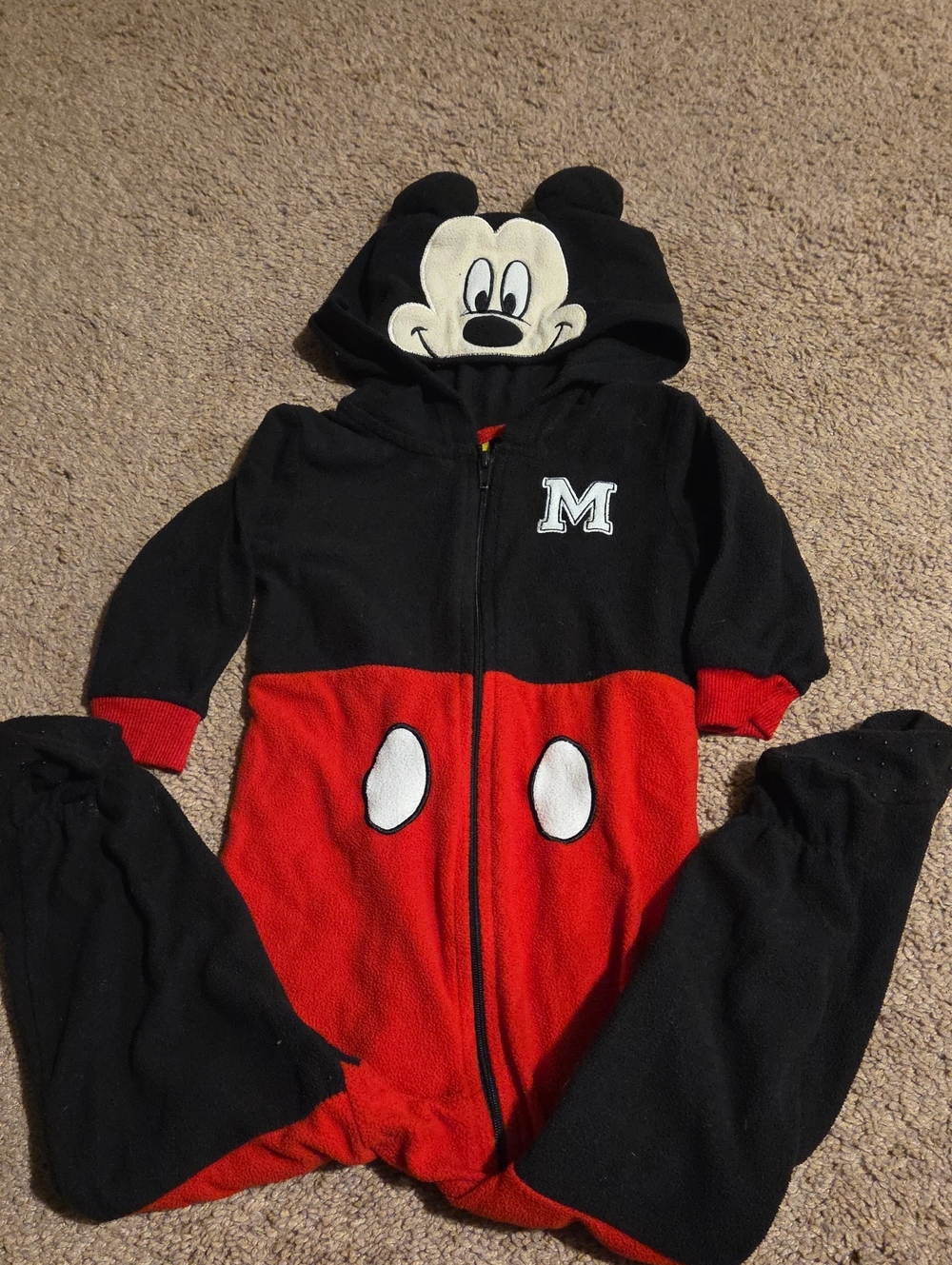 Mickey Mouse One-Piece Hooded Pajamas